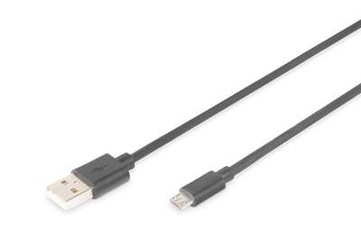 DIGITUS USB-A Micro-B Anschlusskabel, 1m