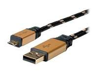 ROLINE USB-Kabel - Micro-USB Typ B (M) zu USB (M)