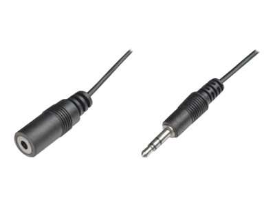 DIGITUS ASSMANN - Audioverlängerungskabel - mini-phone stereo 3.5 mm weiblich zu mini-phone stereo 3