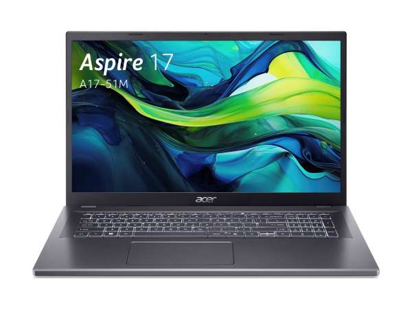 Acer Aspire 17 A17-51M - Intel Core 5 120U / 1.4 GHz - ESHELL - Intel Graphics - 16 GB RAM - 512 GB