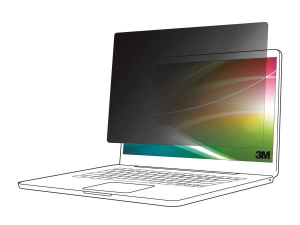 3M Bright Screen Privacy Filter - Blickschutzfilter für Notebook - entfernbar - Flip - 34.3 cm (13.5