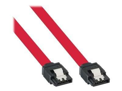 InLine SATA 6Gb/s Kabel - mit Lasche - 0,75m