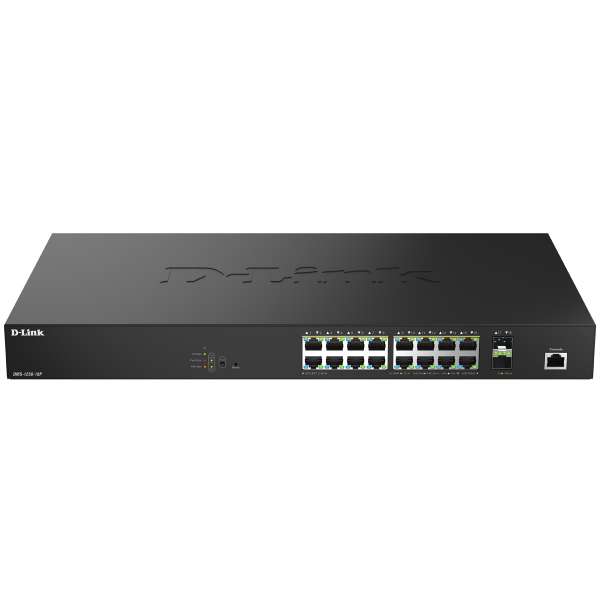 D-Link DMS 1250-18P - Switch - L2+ - Smart - 16 x 10/100/1000/2.5G (PoE+)