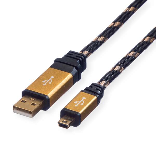ROLINE Gold - USB-Kabel - Mini-USB, Typ B (M)