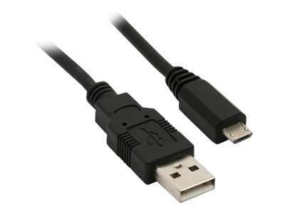 InLine Micro-USB 2.0 Kabel - USB-A Stecker an Micro-B Stecker - schwarz - 1,5m