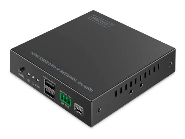 DIGITUS HDMI Fiber KVM IP Receiver, 4K/60Hz