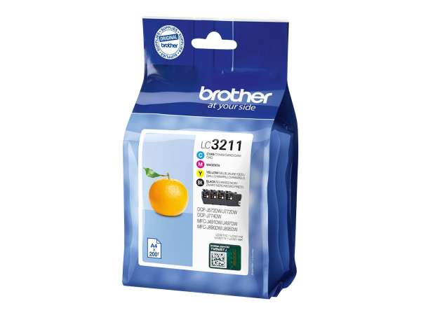 Brother LC3211 Value Pack - 4er-Pack - Schwarz