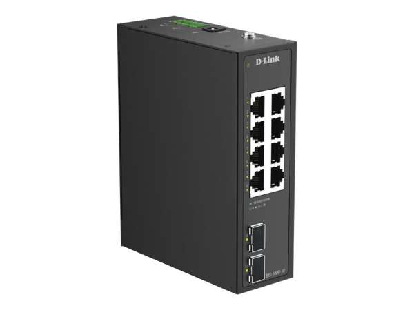 D-Link DIS 100G-10 - Switch - unmanaged - 8 x