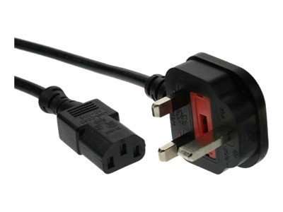 InLine Netzkabel - Netzstecker England auf Kaltgerätestecker C13 - 1,8m