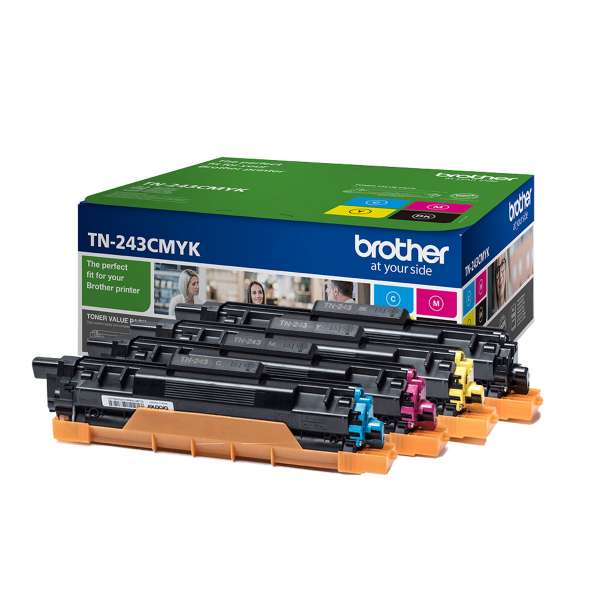 Brother TN243CMYK Value Pack - 4er-Pack - Schwarz