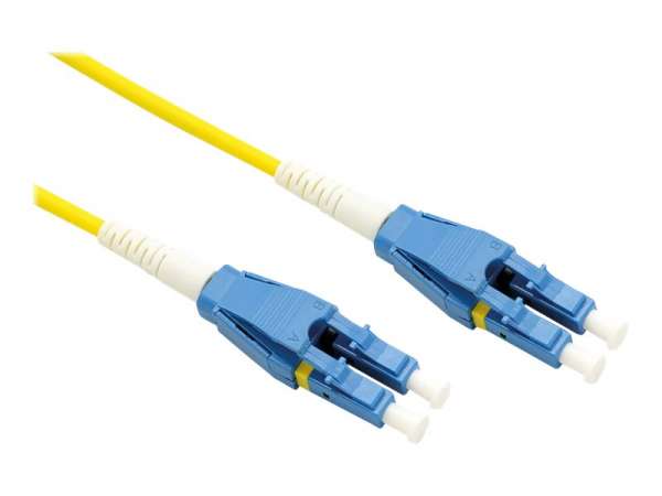 ROLINE 21.15.8780 - 0,5 m - LSOH - 2x LC - 2x LC - Male connector / Male connector - Gelb