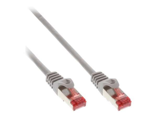 InLine Patchkabel - S/FTP (PiMf) - Cat.6 - 250MHz - PVC - CCA - grau - 0,5m