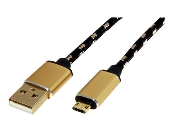 ROLINE Gold - USB-Kabel - USB (M) zu Micro-USB Typ B (M)