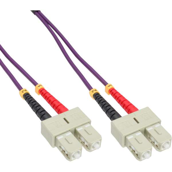 InLine LWL Duplex Kabel - SC/SC - 50/125µm - OM4 - 5m