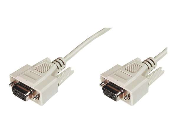 DIGITUS ASSMANN 50x Serielles Anschlusskabel 2x DSUB 9 Buchse beige Belegung 1 1 - Kabel - Digital/D