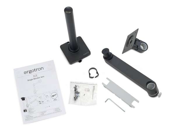 Ergotron NX - Befestigungskit (Gelenkarm, Arm-Einheit, Befestigungsmaterialien, Basis, Stange, Pivot