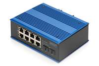 DIGITUS Industrieller 8 +2-Port Gigabit Ethernet Switch
