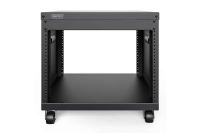 DIGITUS Universal 19-Zoll Equipment Rack mit Rollen, 8HE