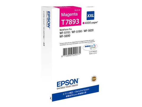 Epson T7893 - 34.2 ml - Größe XXL - Magenta - original