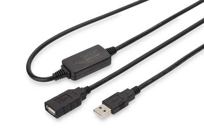 DIGITUS Aktives USB 2.0 Verlängerungskabel, 10m