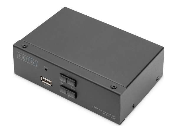 DIGITUS KVM Switch, 2x1 DP, DP Out,USB