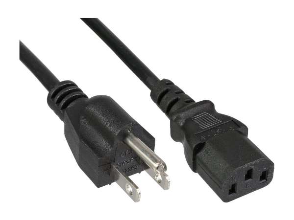 InLine 40er B-Pack Netzkabel - Netzstecker USA / Kaltgeräte ST C13 - 1,8m