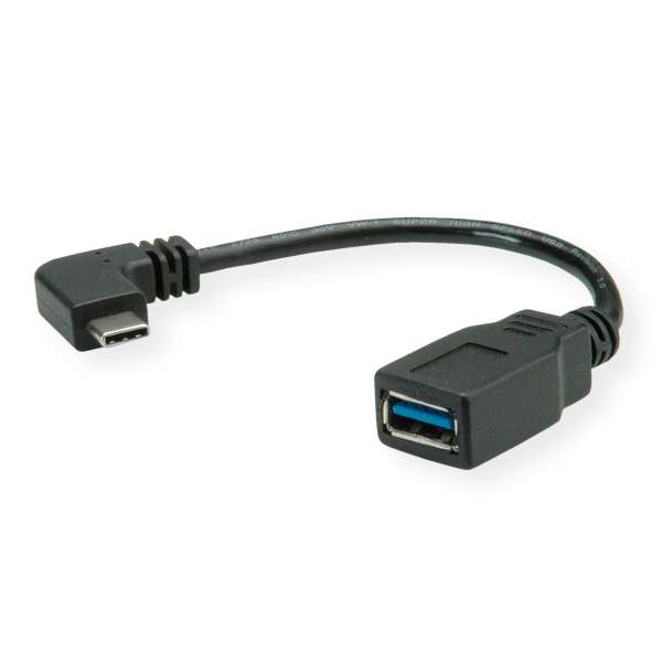 ROLINE 11.02.9031 USB Kabel 0,15 m USB A USB C Weiblich Männlich Schwarz