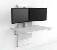 Ergotron JUV Wall Dual Monitor Accessory Riser Kit - Montagekomponente (Säule)
