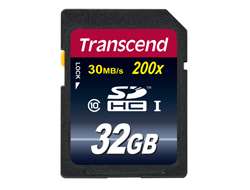 Transcend Flash-Speicherkarte - 32 GB - Class 10