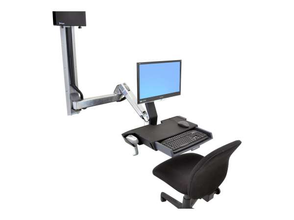 Ergotron Sit-Stand Combo Extender - Montagekomponente (Verlängerungsarm, Wandschienenhalterung, Arma