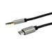 ROLINE Adapter USB-C auf Klinkenstecker - 24 pin USB-C männlich umkehrbar zu mini-phone stereo 3.5 m