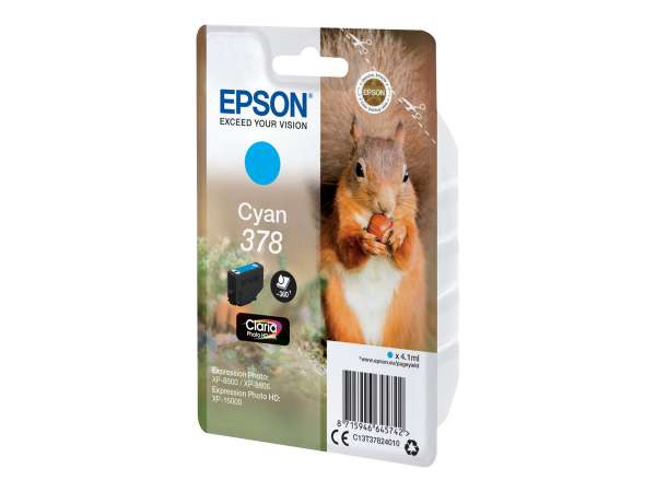 Epson 378 - 4.1 ml - Cyan - original - Blisterverpackung