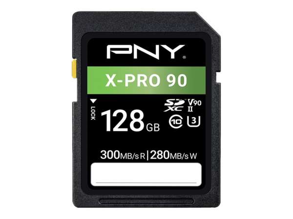 PNY X-PRO 90 - Flash-Speicherkarte - 128 GB - Video Class V90 / UHS-II U3 / Class10