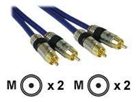 InLine Cinch Kabel AUDIO - PREMIUM - 2x Cinch Stecker / Stecker - 0,5m