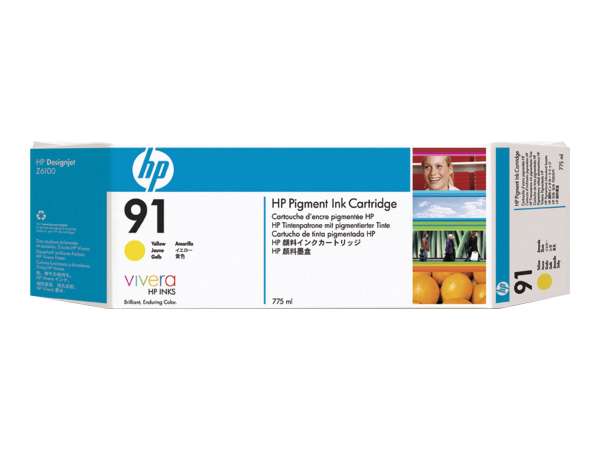 HP 91 - 775 ml - Gelb - original - DesignJet