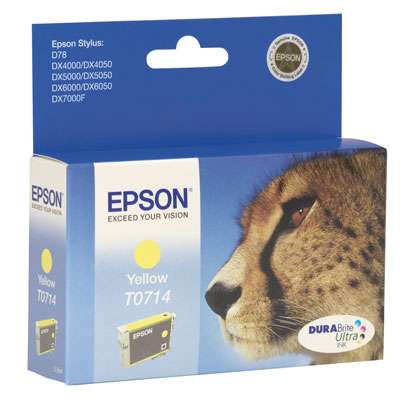 Epson T0714 - 5.5 ml - Gelb - original - Tintenpatrone