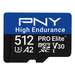 PNY PRO Elite High Endurance - Flash-Speicherkarte (SD-Adapter inbegriffen)