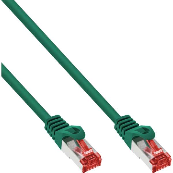 InLine 30er Bulk-Pack Patchkabel - S/FTP (PiMf) - Cat.6 - PVC - CU - grün - 3m