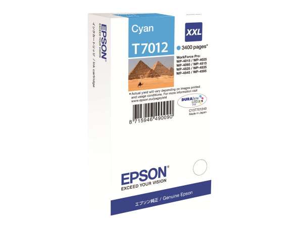 Epson T7012 - 34.2 ml - Größe XXL - Cyan - original