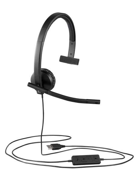 Logitech H570e Monophon Kopfband Schwarz Headset