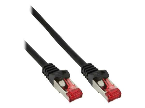 InLine Patchkabel - S/FTP (PiMf) - Cat.6 - 250MHz - PVC - CCA - schwarz - 5m