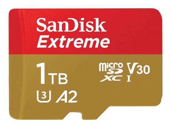 SanDisk Extreme - Flash-Speicherkarte (microSDXC-an-SD-Adapter