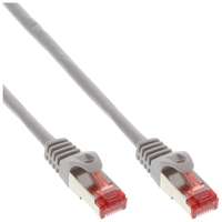 InLine Patchkabel - S/FTP (PiMf) - Cat.6 - halogenfrei - Kupfer - grau - 3m
