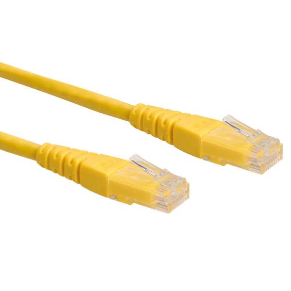 ROLINE Patch-Kabel - RJ-45 (M) - RJ-45 (M) - 2 m - UTP - ( Kategorie 6 ) - Gelb