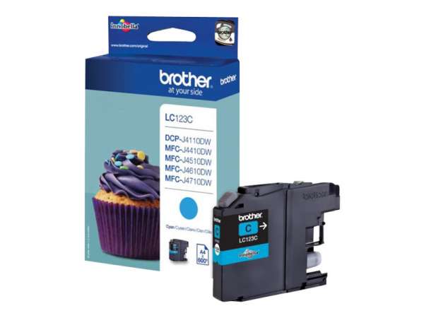 Brother LC123CBP Cyan e Einzelpackung - Original - Tintenpatrone