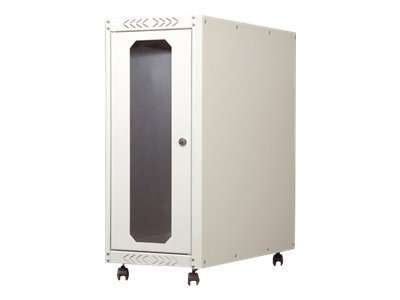 DIGITUS Computergehäuse mit Glastür, rollbar, abschliessbar mit Lüftungsschlitzen