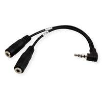 ROLINE Headsetadapter - 4-poliger Mini-Stecker