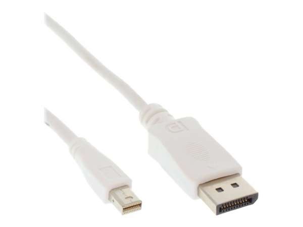 InLine Mini DisplayPort zu DisplayPort Kabel - weiß - 1m