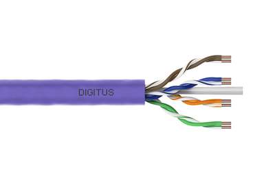 DIGITUS CAT 6 U/UTP Datenkabel - Verlegekabel, 100 m, Simplex, Cca (EN 50575)