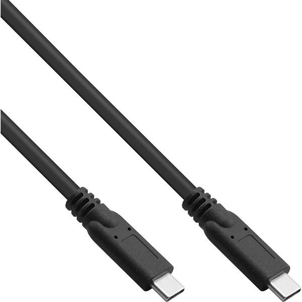 InLine USB 3.2 Gen.1x2 Kabel - USB-C Stecker/Stecker - schwarz - 5m